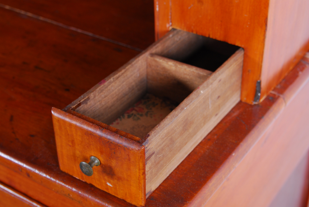 Antique Cherry Step Back Cupboard