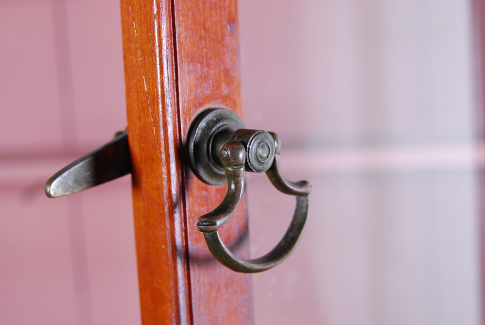 Antique Cherry Step Back Cupboard