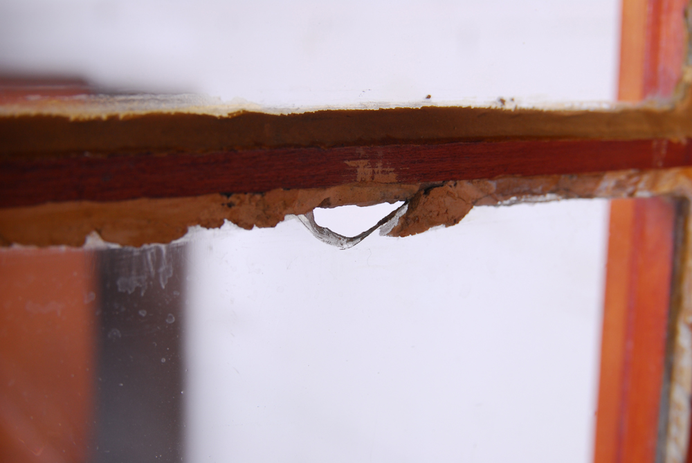 Antique Cherry Step Back Cupboard