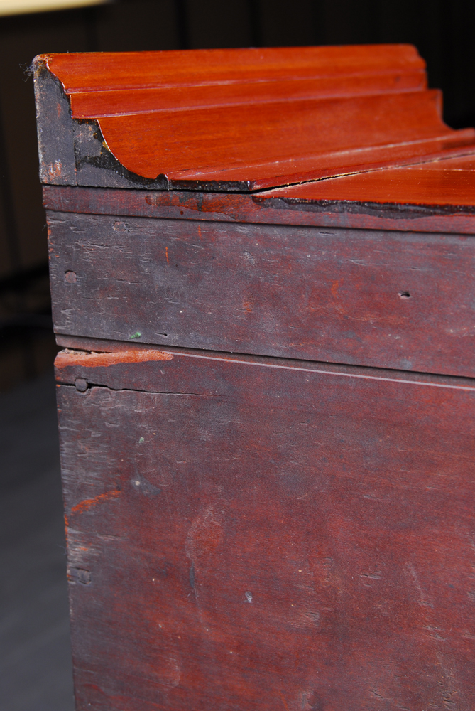 Antique Cherry Step Back Cupboard