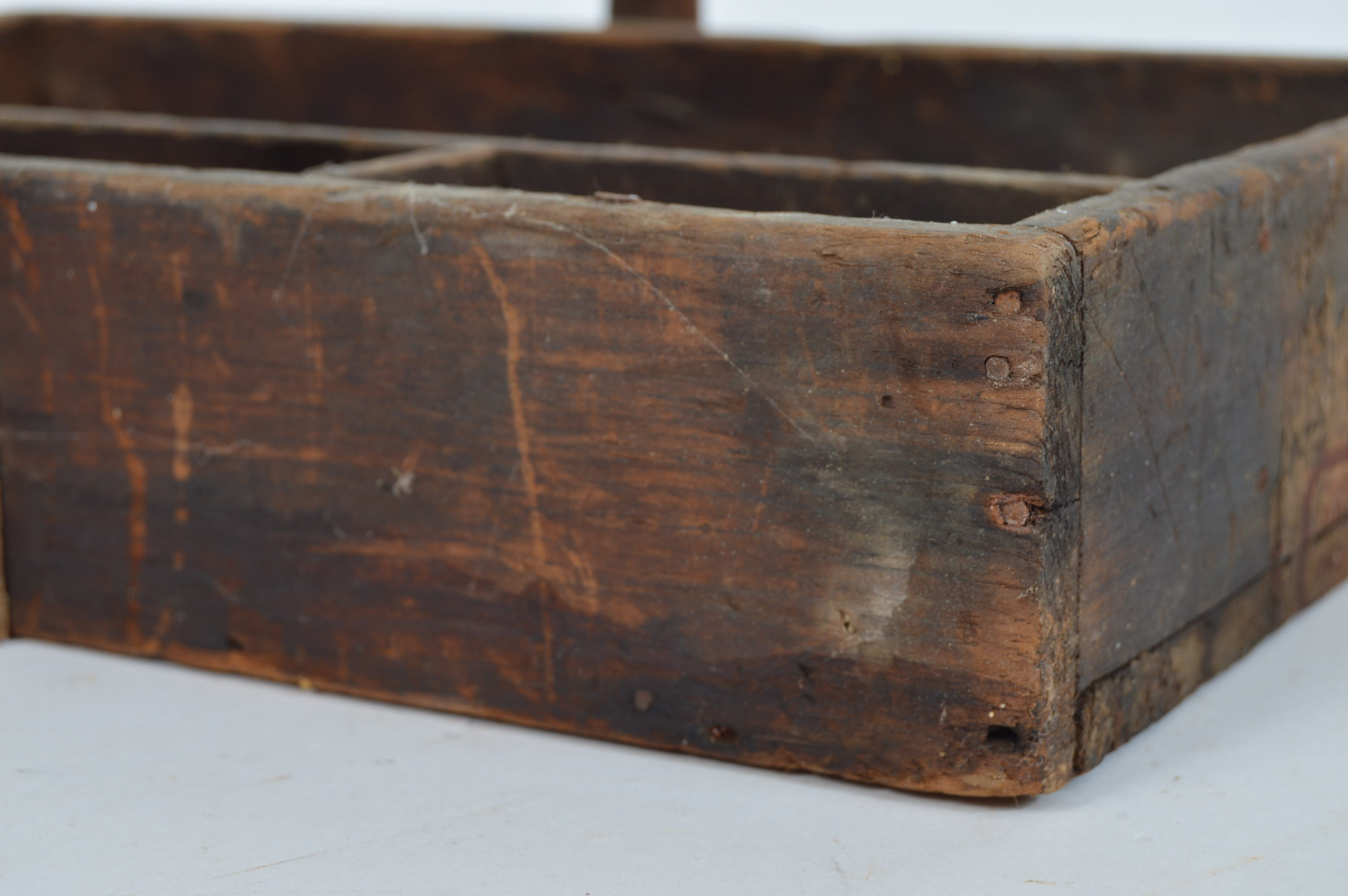 Vintage Primitive Wooden Tool Carrier