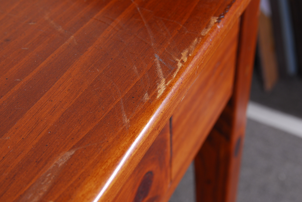 Ethan Allen Pine Side Table