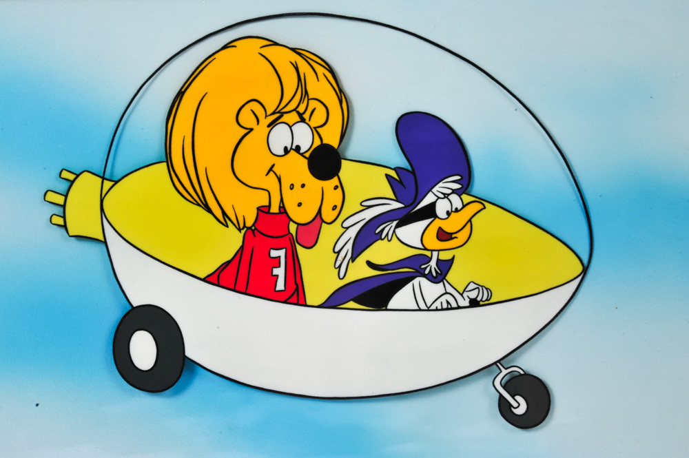 1988 Original "Super Chicken & Fred" Animation Cel by Listed Artist Jay Ward