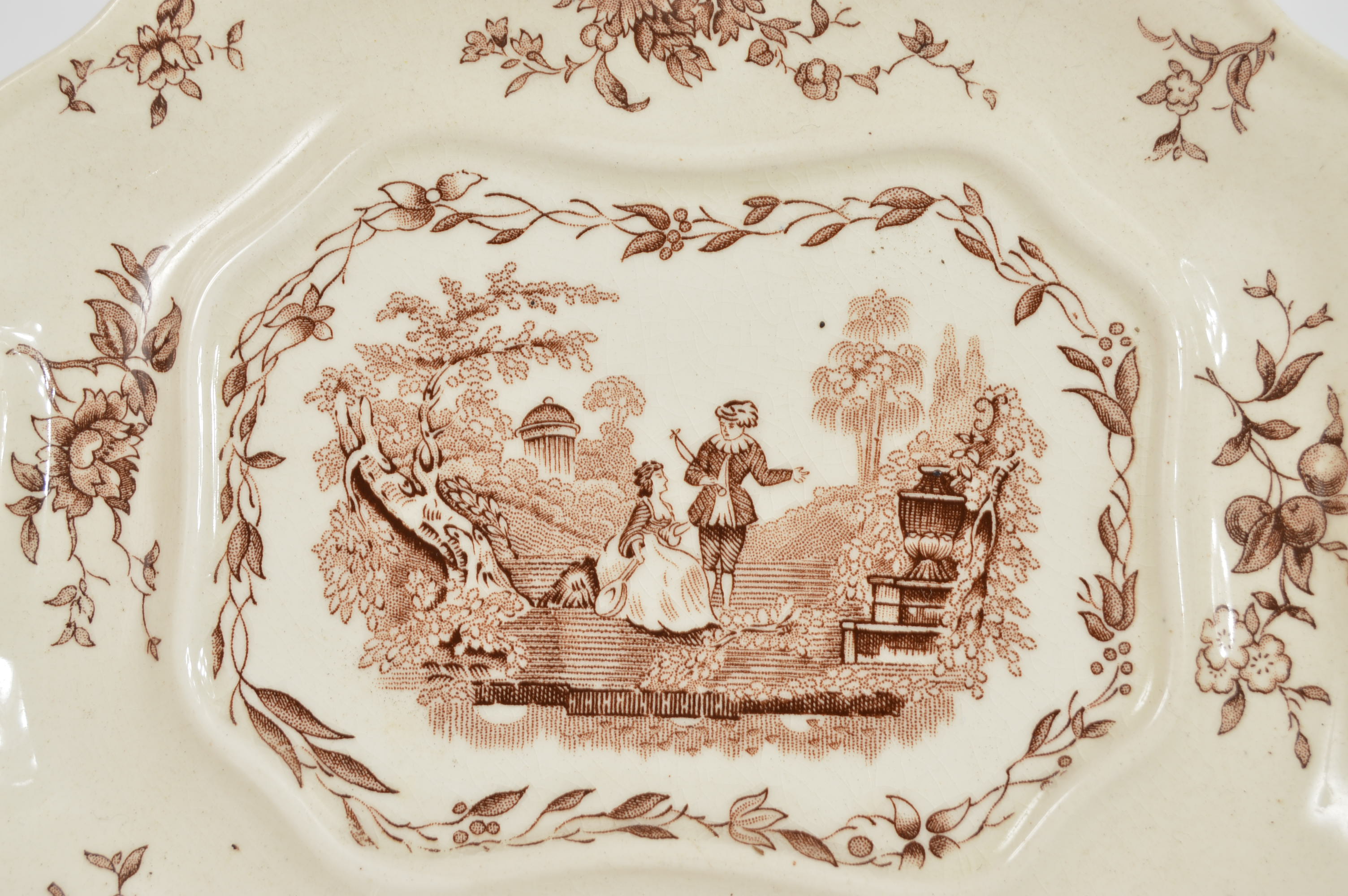 Mason's Ironstone "Watteau" Pattern Serving Pieces