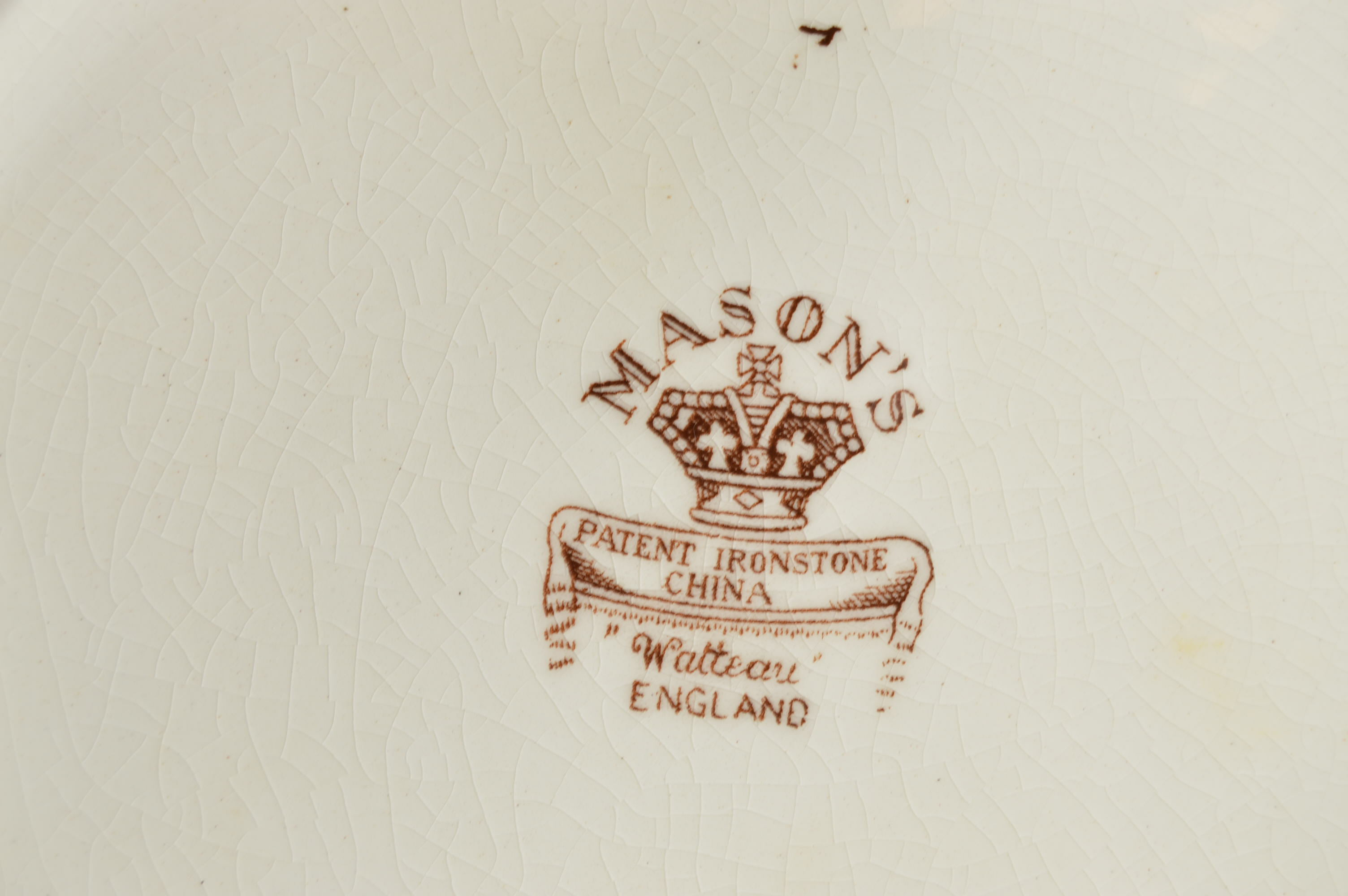 Mason's Ironstone "Watteau" Pattern Serving Pieces