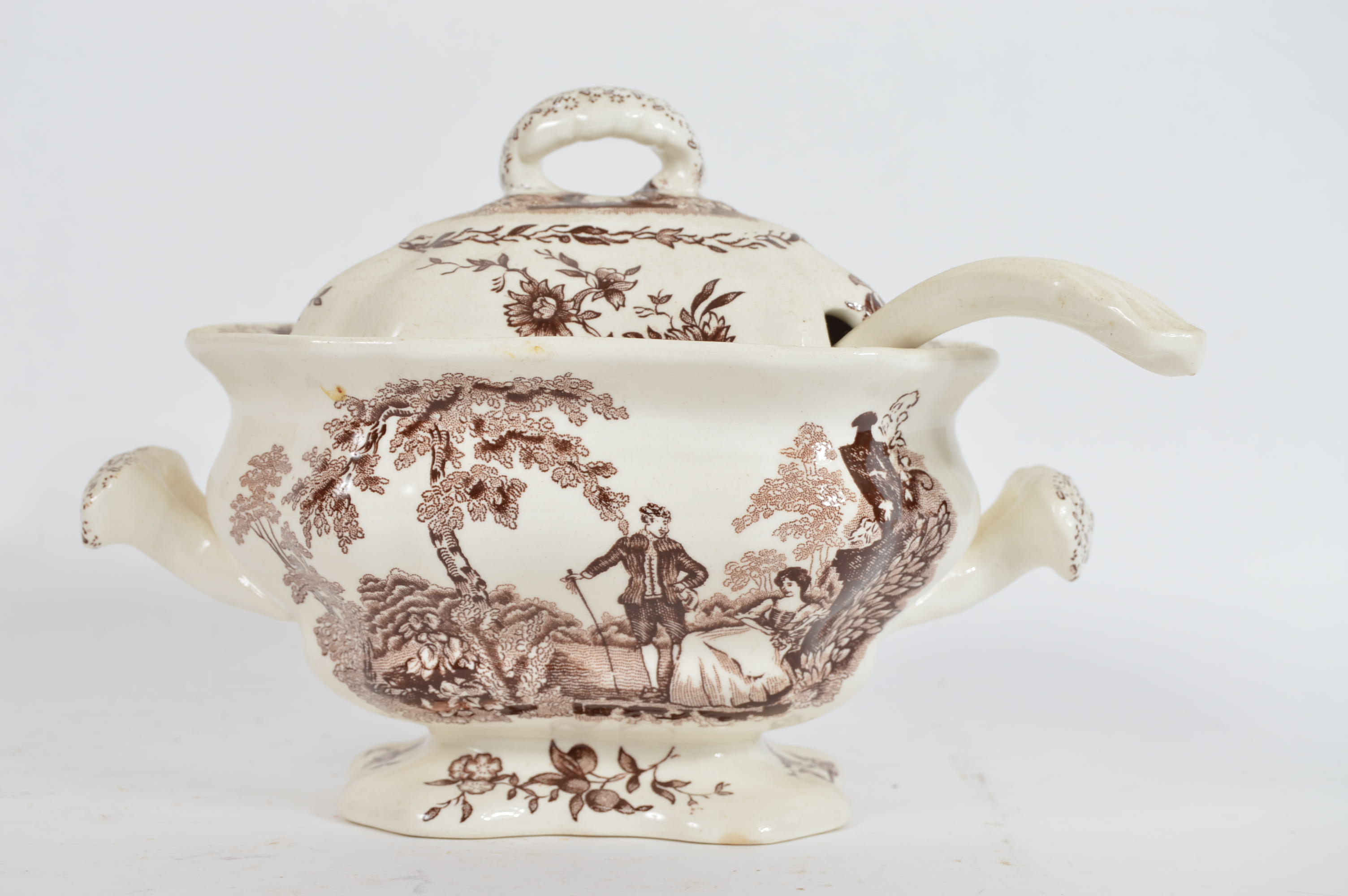 Mason's Ironstone "Watteau" Pattern Serving Pieces