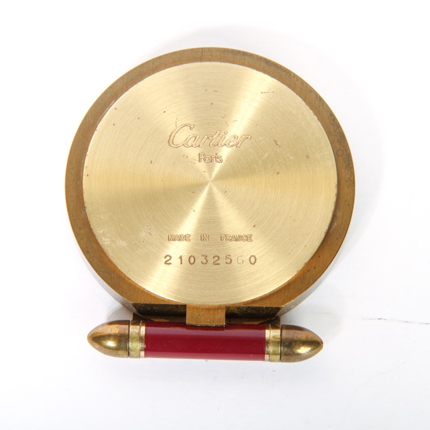 Vintage Cartier Brass Keepsake Hinged Photo Frame