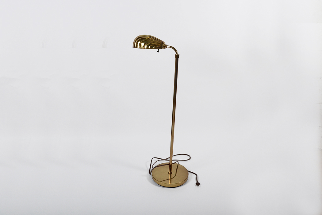 Brass Toned Swivel Top Floor Lamp