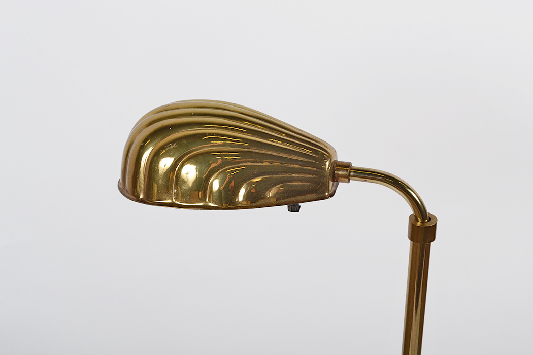 Brass Toned Swivel Top Floor Lamp