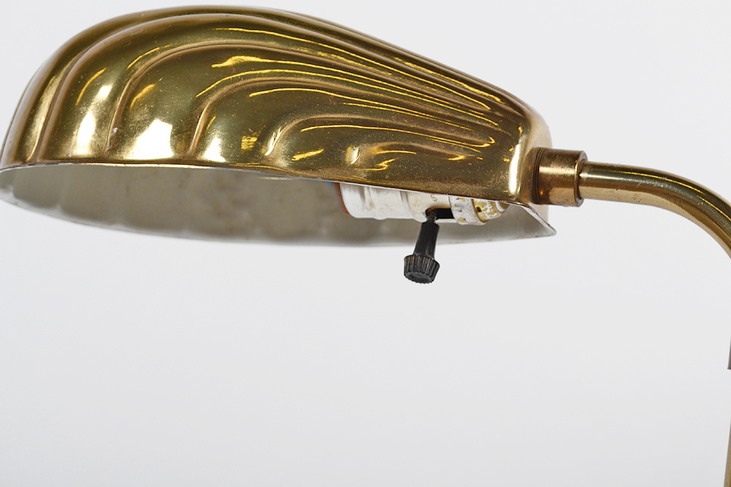 Brass Toned Swivel Top Floor Lamp