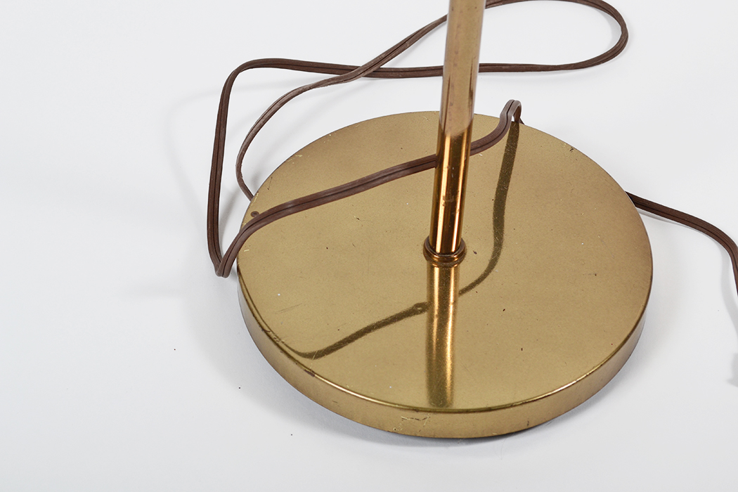 Brass Toned Swivel Top Floor Lamp