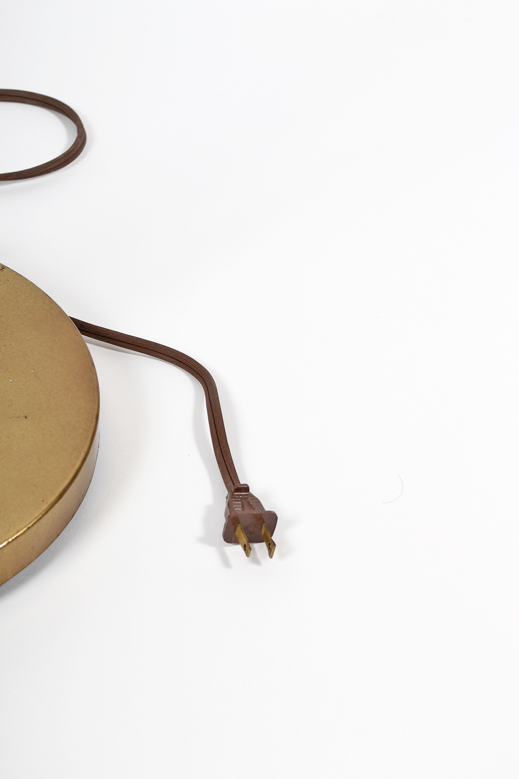 Brass Toned Swivel Top Floor Lamp