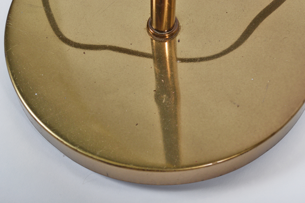 Brass Toned Swivel Top Floor Lamp