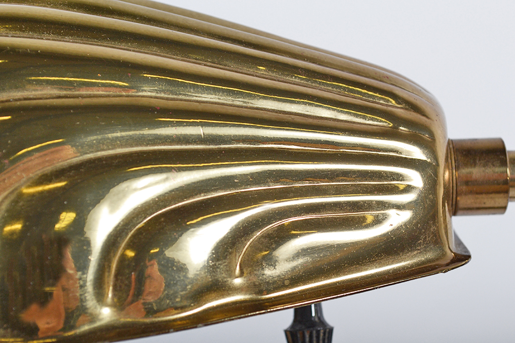 Brass Toned Swivel Top Floor Lamp