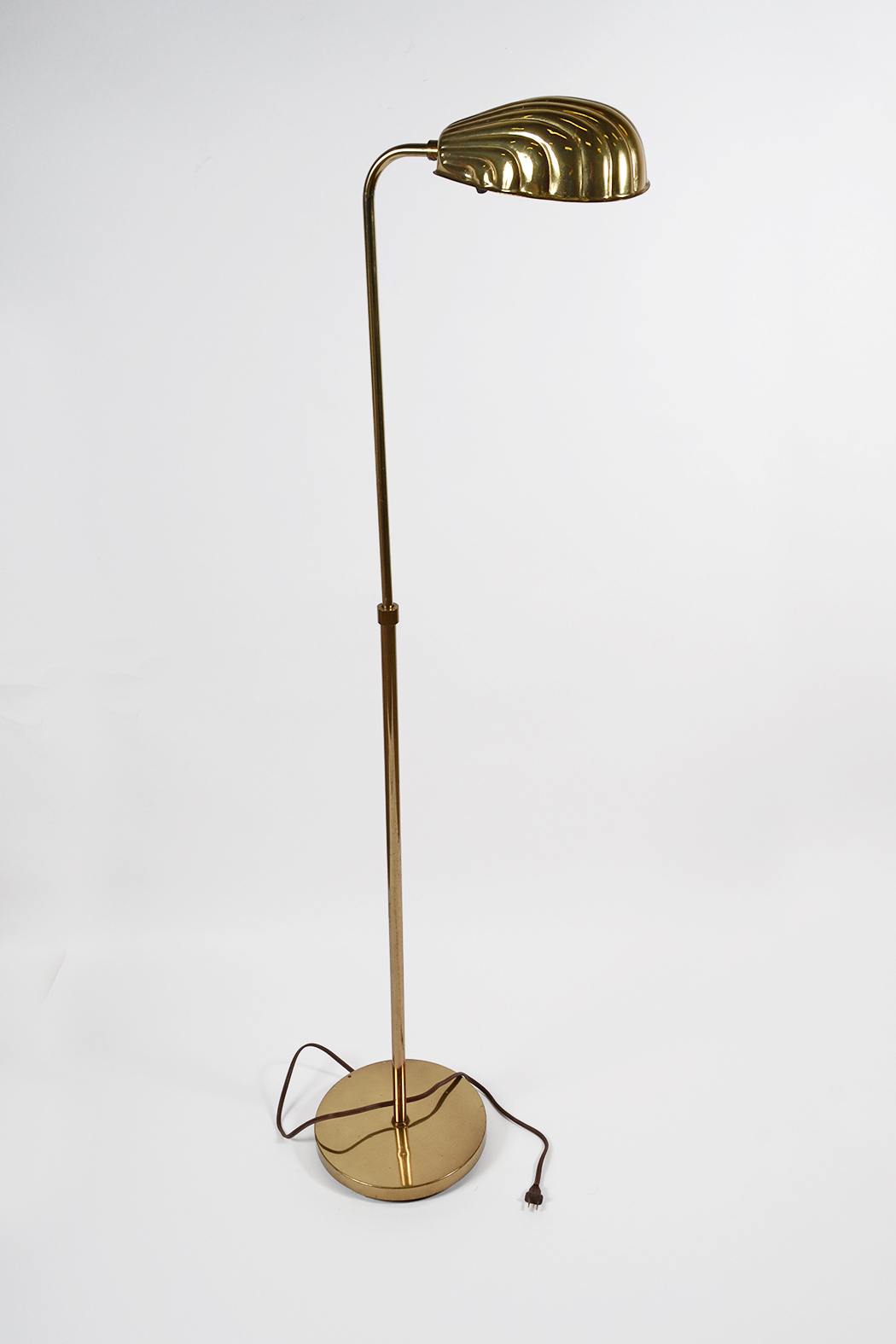 Brass Toned Swivel Top Floor Lamp