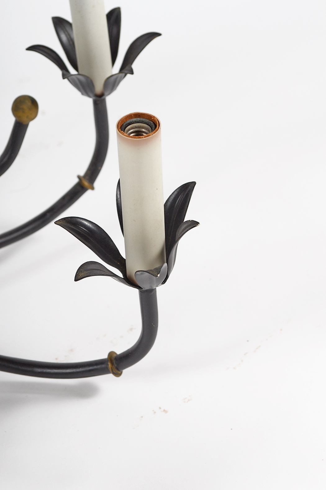 Wrought Iron Asian Style Chandelier