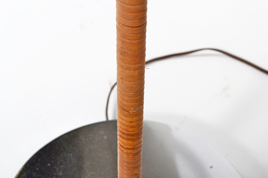 Wicker Wrapped Metal Floor Lamp