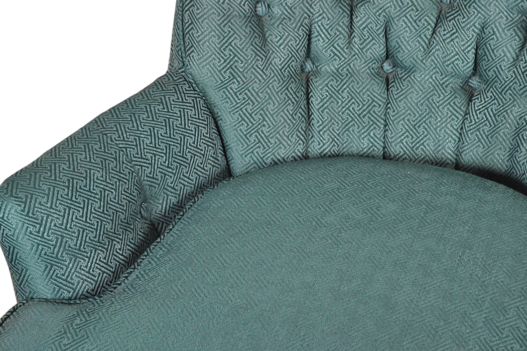 Upholstered Barrel Back Arm Chair