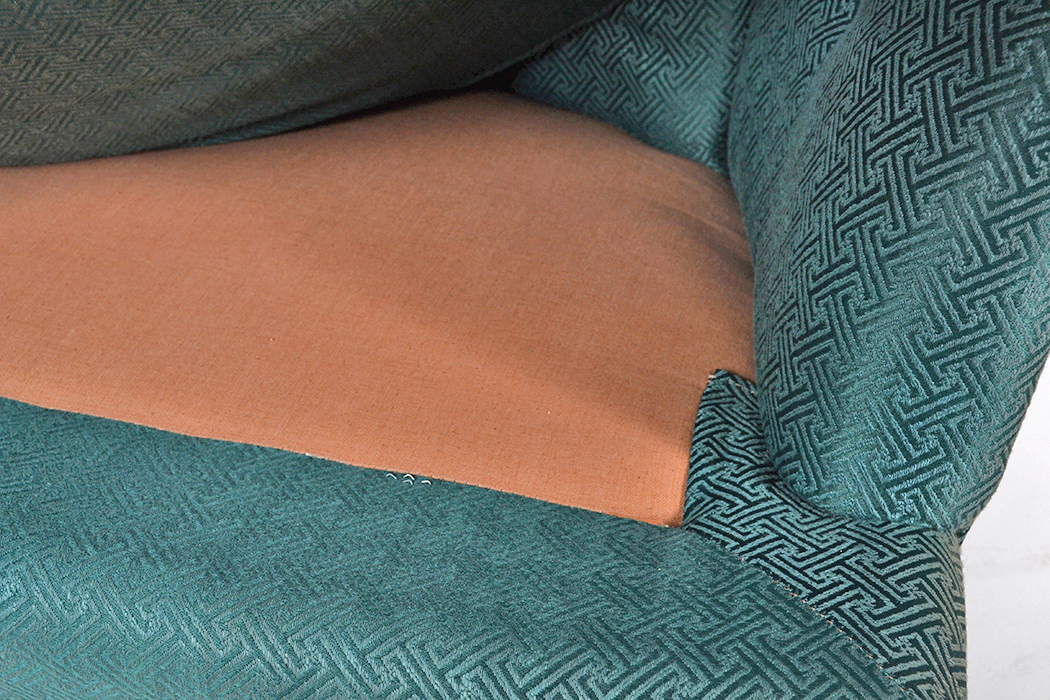 Upholstered Barrel Back Arm Chair