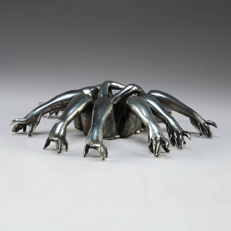 Jeffrey Koster Signed Zinc Sculpture