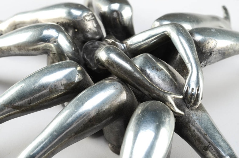 Jeffrey Koster Signed Zinc Sculpture