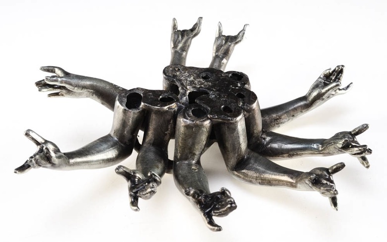 Jeffrey Koster Signed Zinc Sculpture