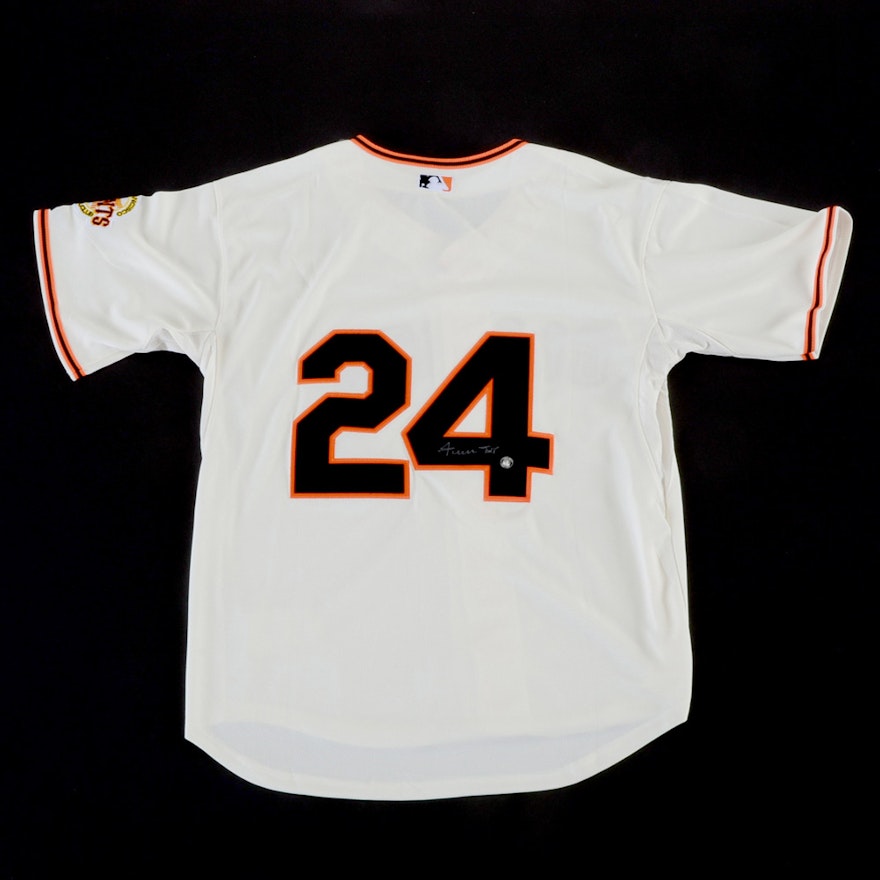 Willie Mays Signed Jersey  COA