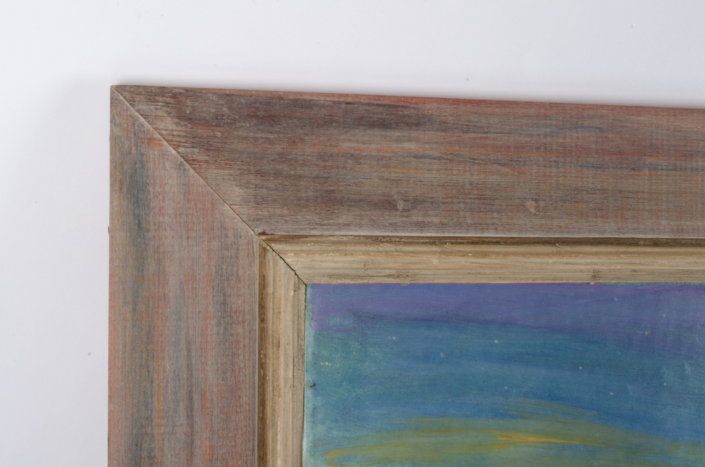 Vintage Frederick Remington Reprodution Oil on Board