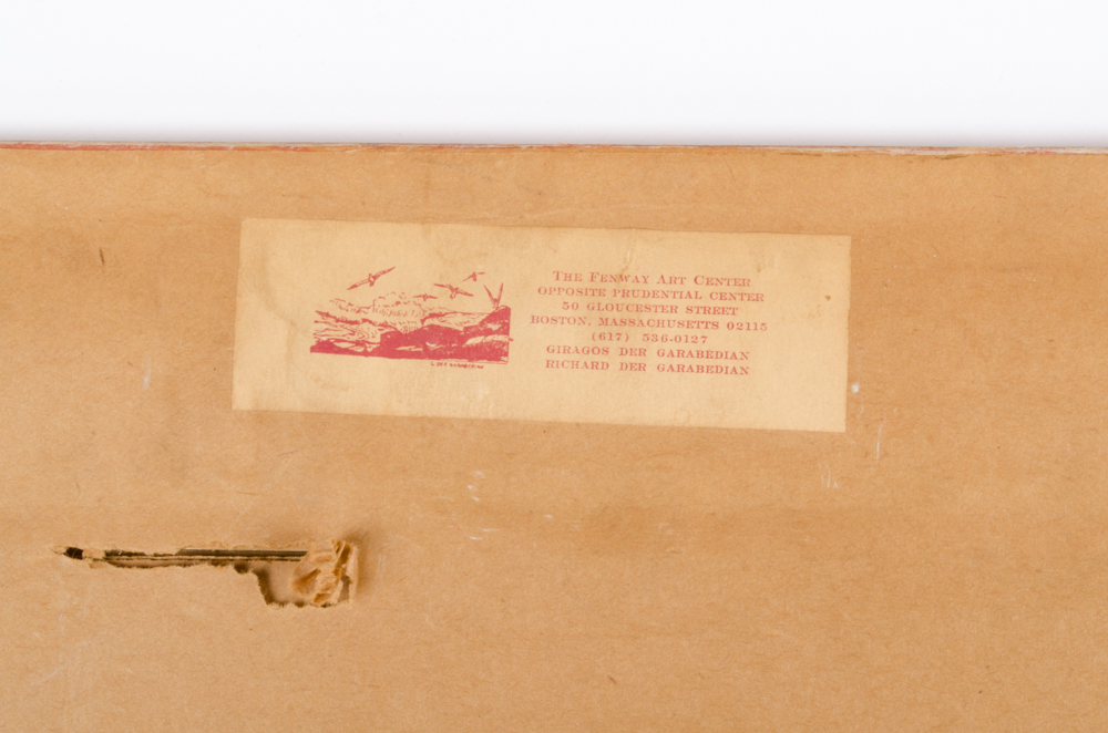 Vintage Frederick Remington Reprodution Oil on Board