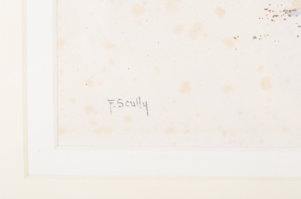 Fran Scully Original Watercolor Winter Scene