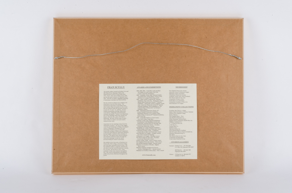 Fran Scully Original Watercolor Winter Scene