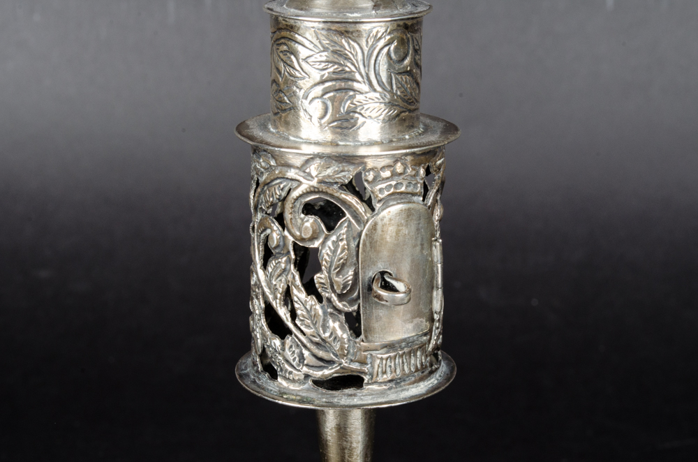 Antique Silver Russian Spice Box