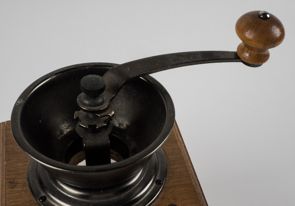 Wood and Metal Coffee Grinder