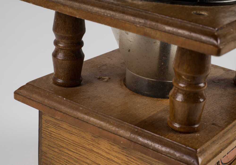 Wood and Metal Coffee Grinder