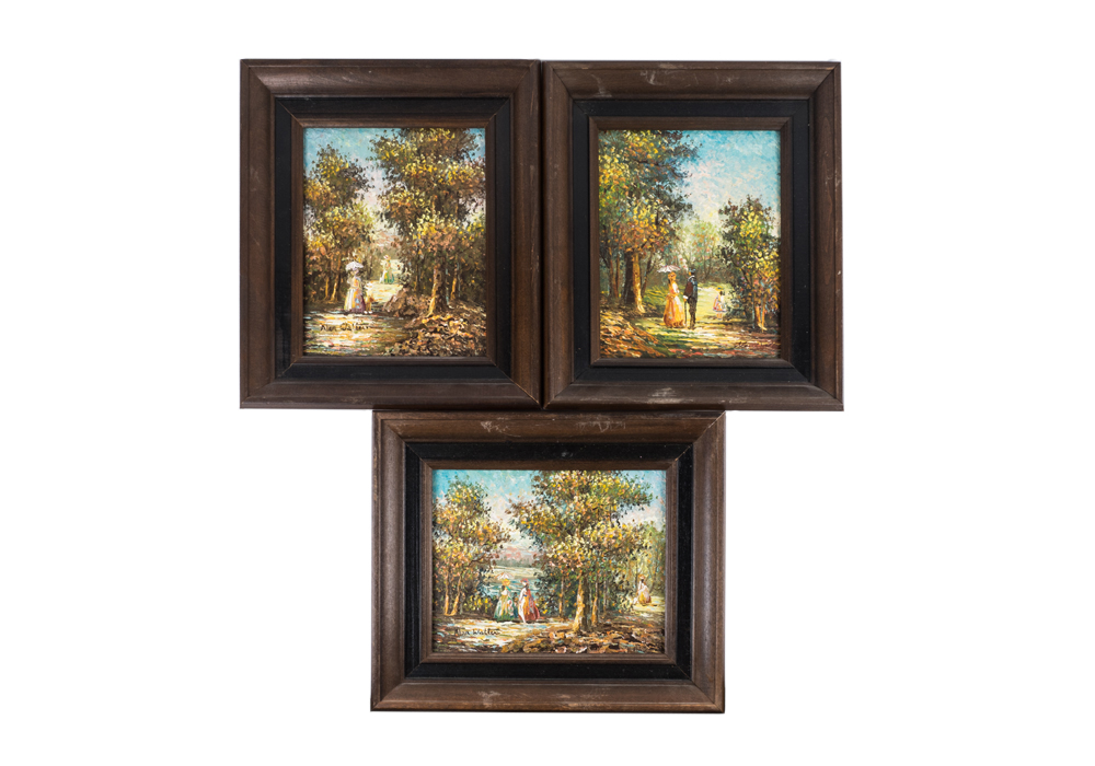 Alan Walters Signed Oil Paintings on Boards