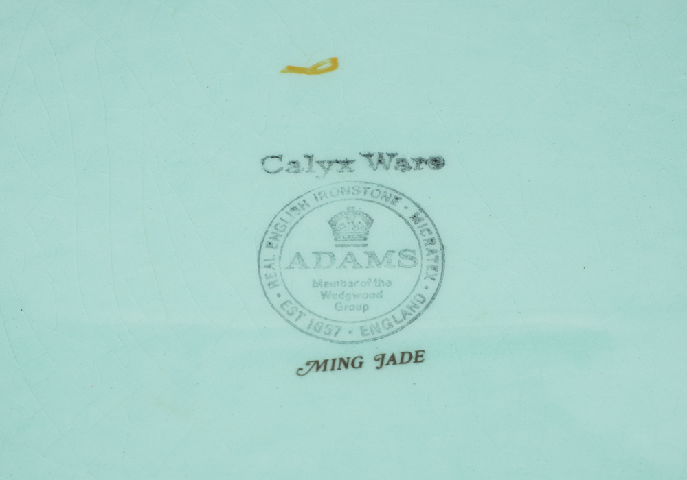 Collection of Real English Ironstone Calyx Ware "Ming Jade" China