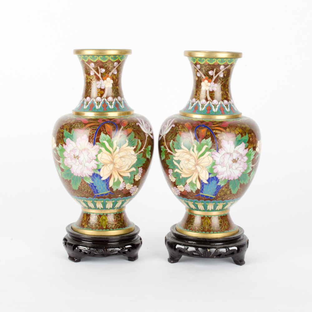 Chinese Cloisonné Vases