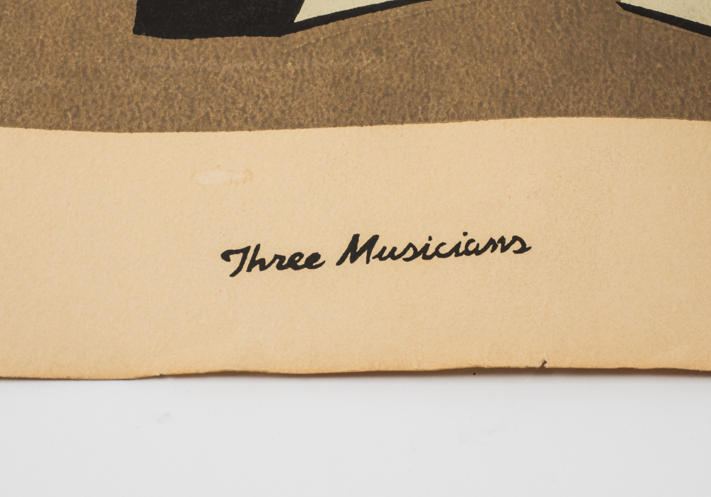 Pablo Picasso "Three Musicians" Offset Print