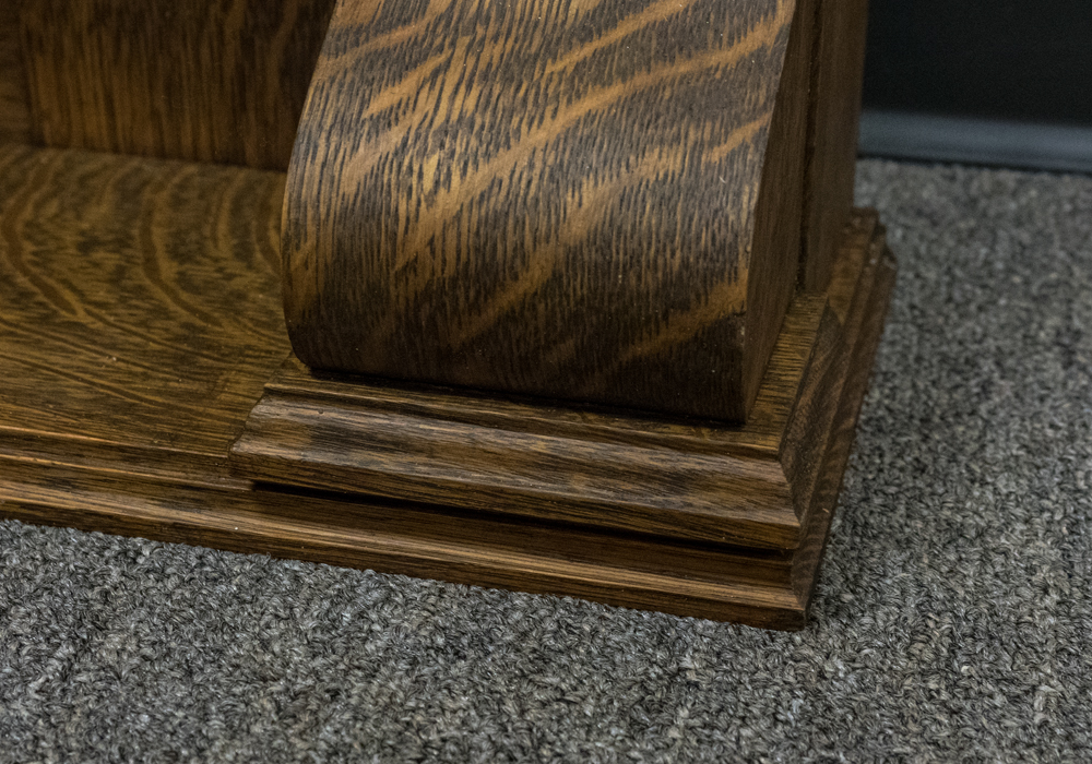 Large Oak Framed Mantle Mirror