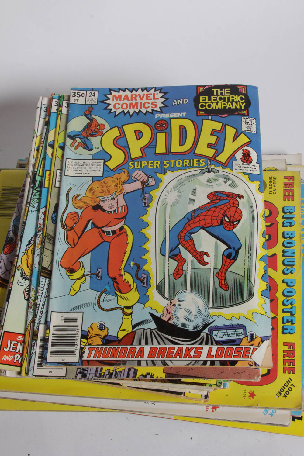 Collection of "Mad," "Cracked," "Crazy," Spider-Man Theme Comics