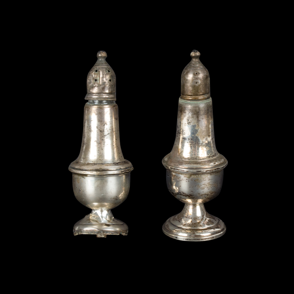 Weighted Sterling Silver Salt and Pepper Shakers
