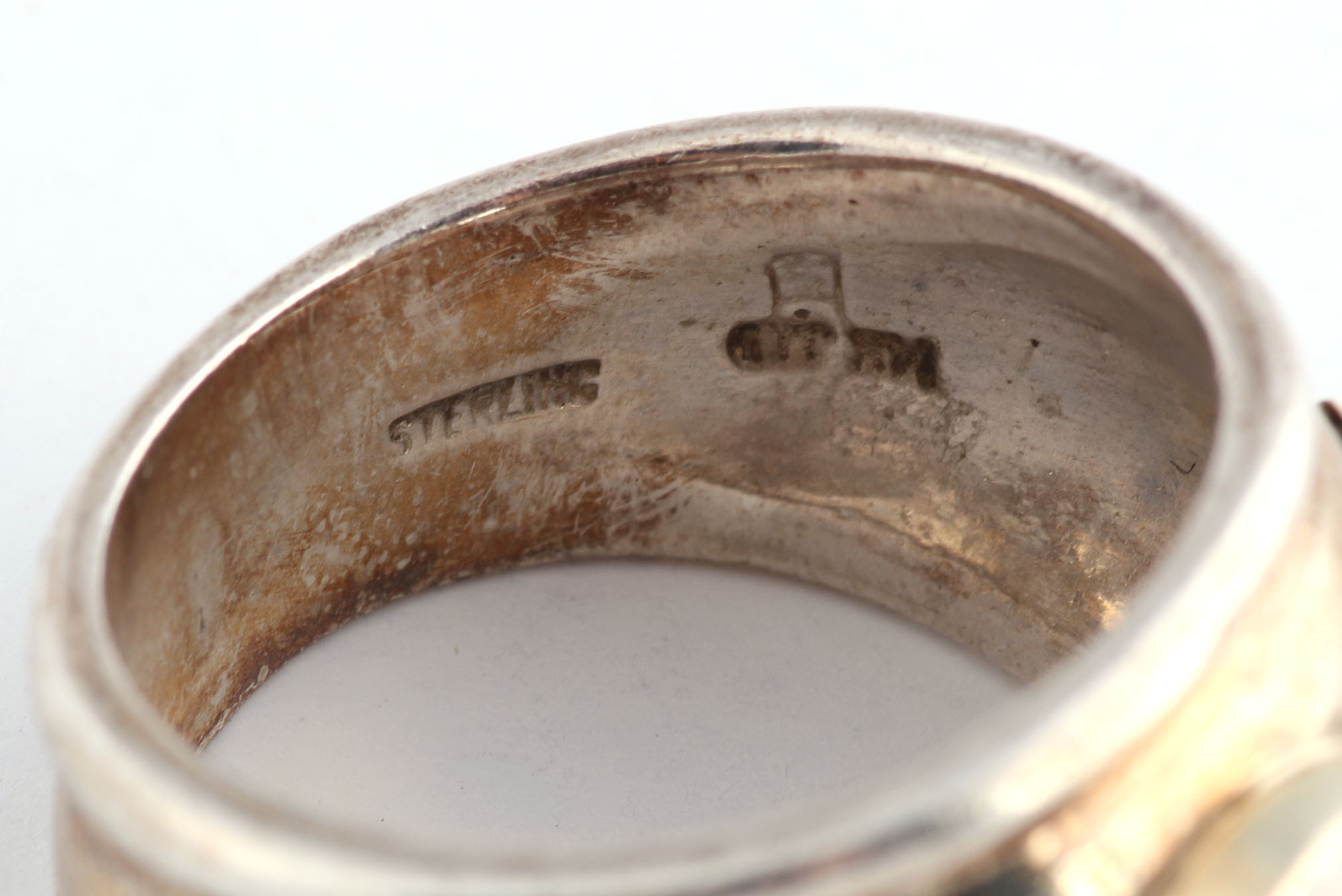 Sterling Silver Rings with Gold Accents