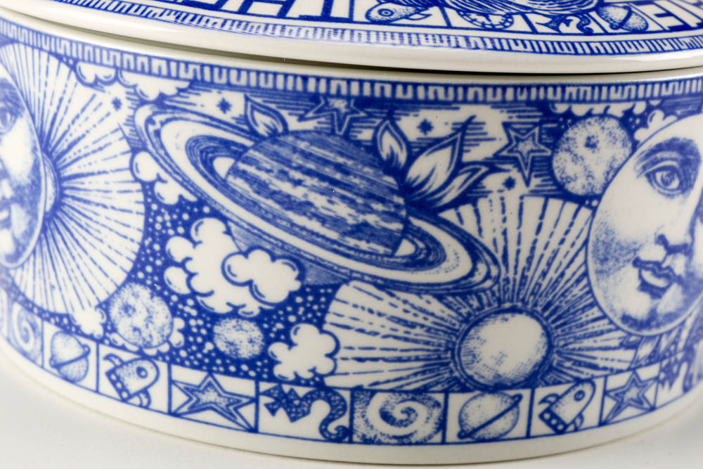 Collection of Blue and White Pottery Pieces