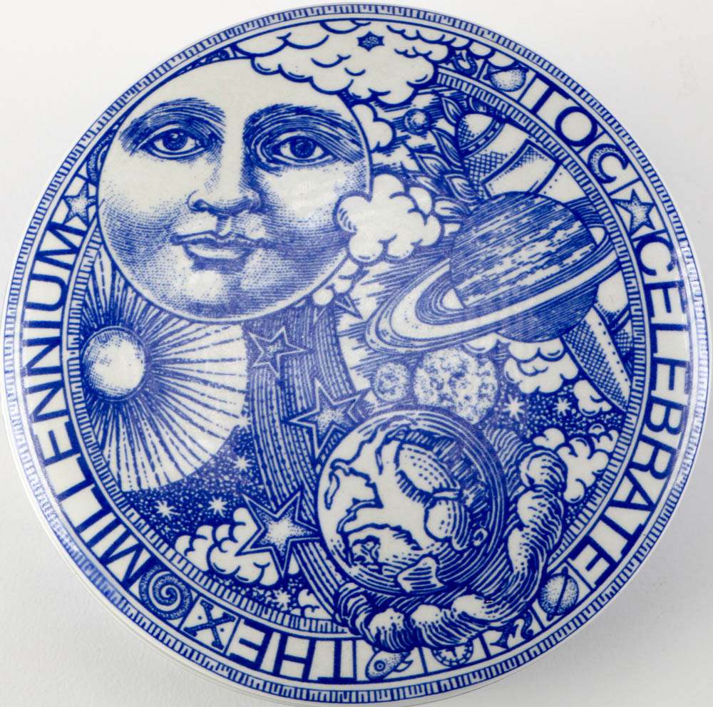 Collection of Blue and White Pottery Pieces