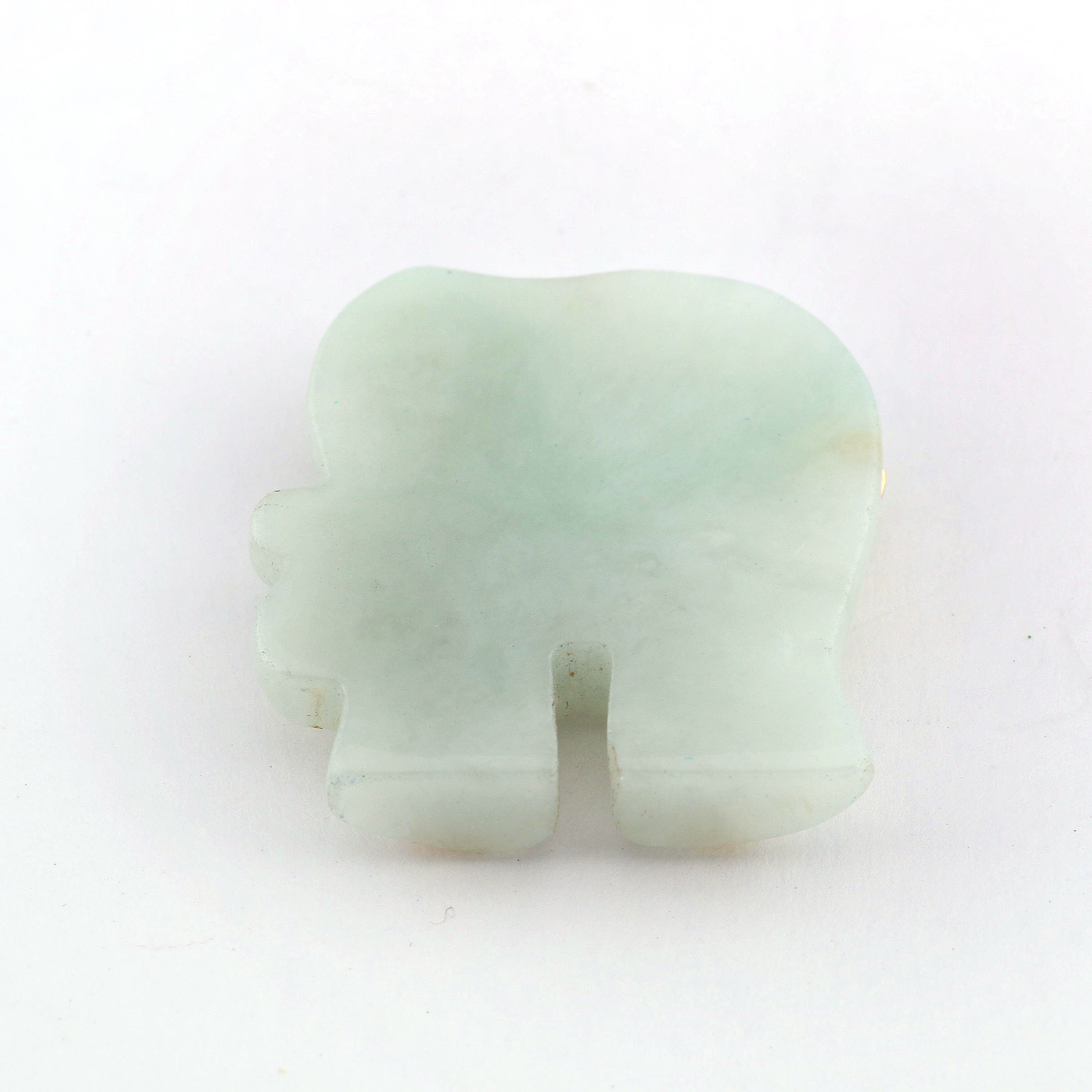 Antique 10K Rose Gold Swivel Fob, Jade Pendant and 10K White Gold Ring