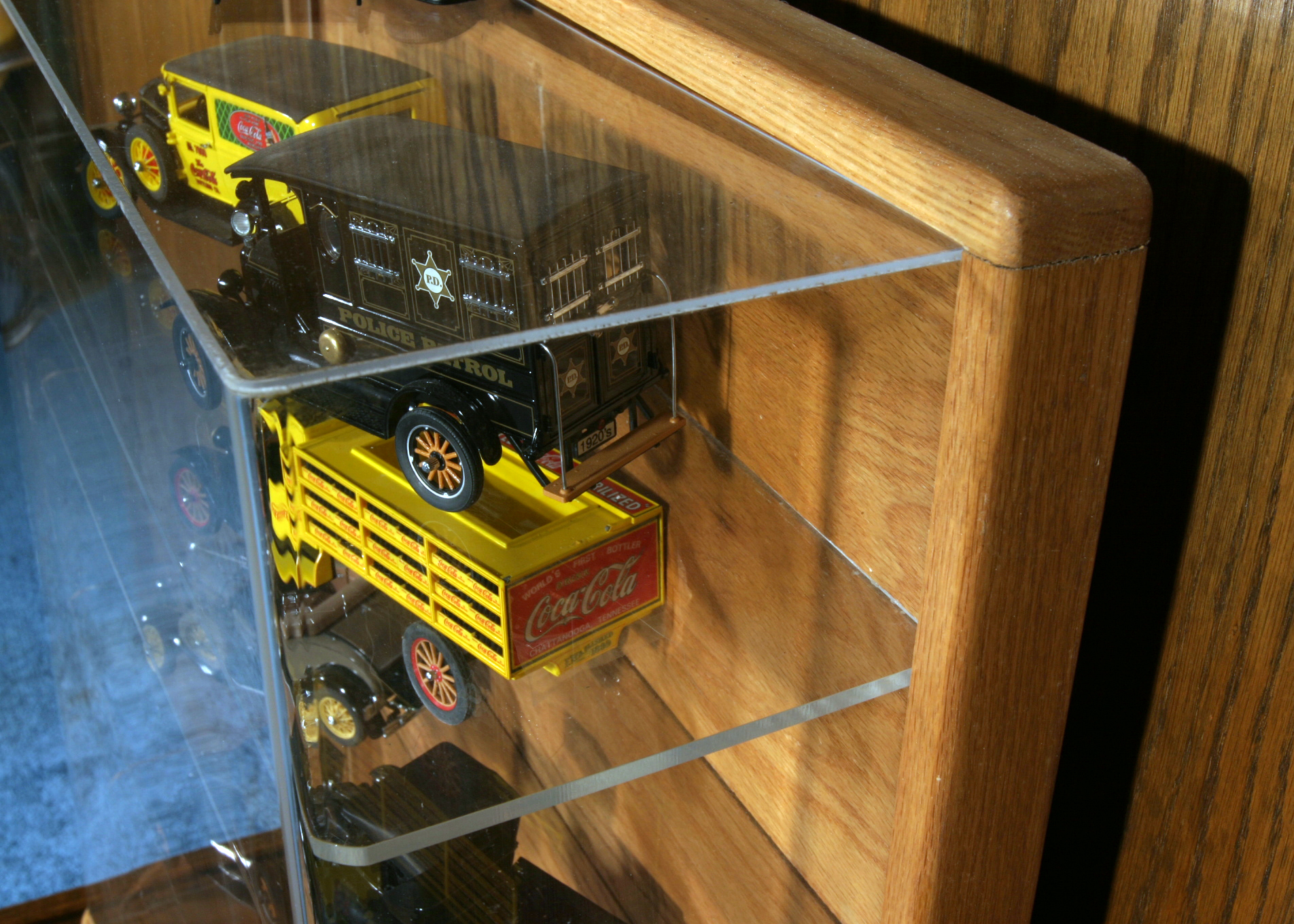 Collection of Danbury Mint Model Cars and Display Case