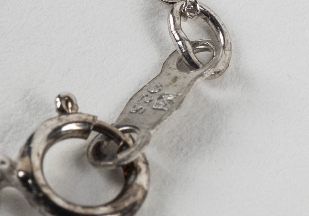 Sterling Silver and Diamond Heart Pendant Necklace