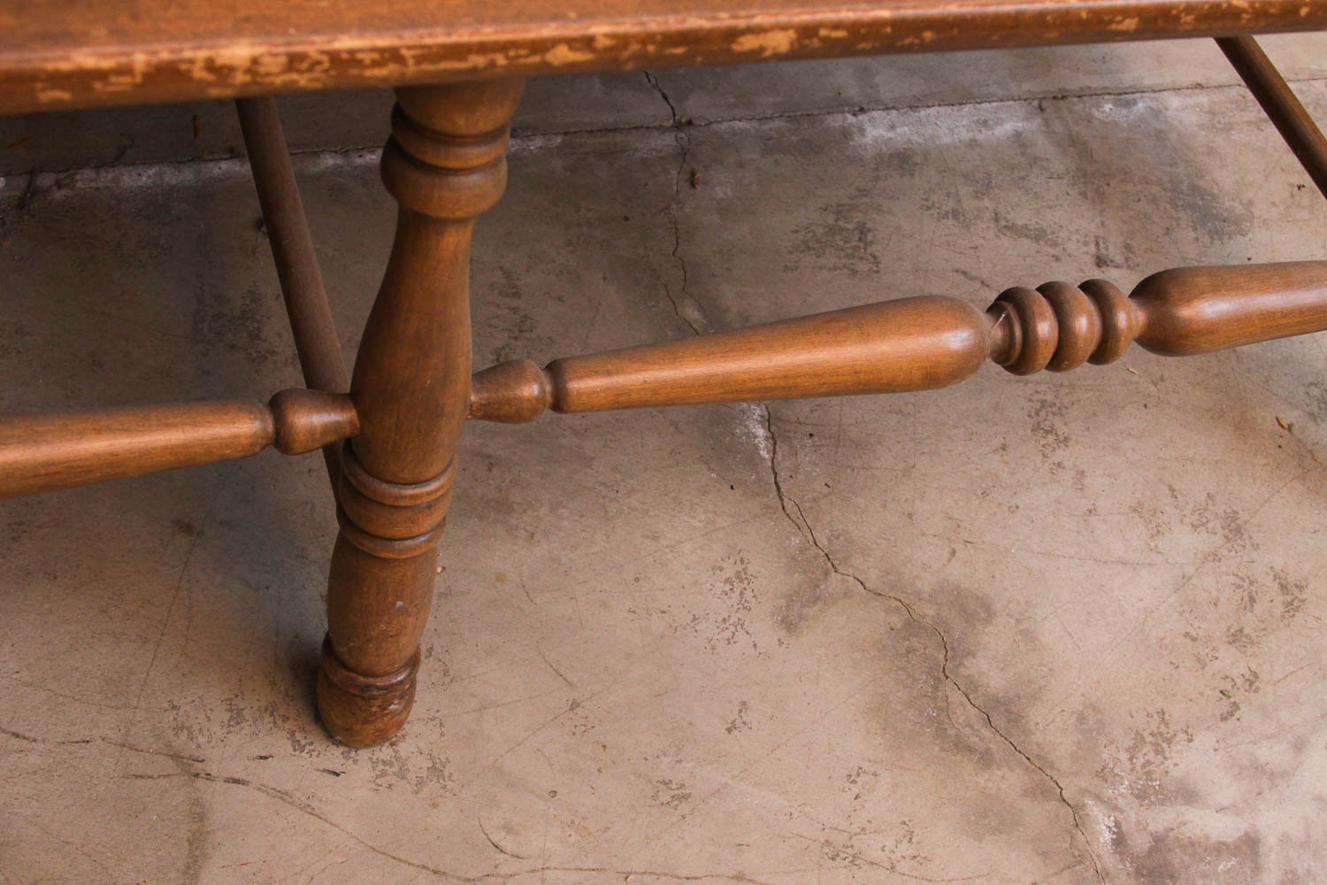 Wooden Maple Finished Bench