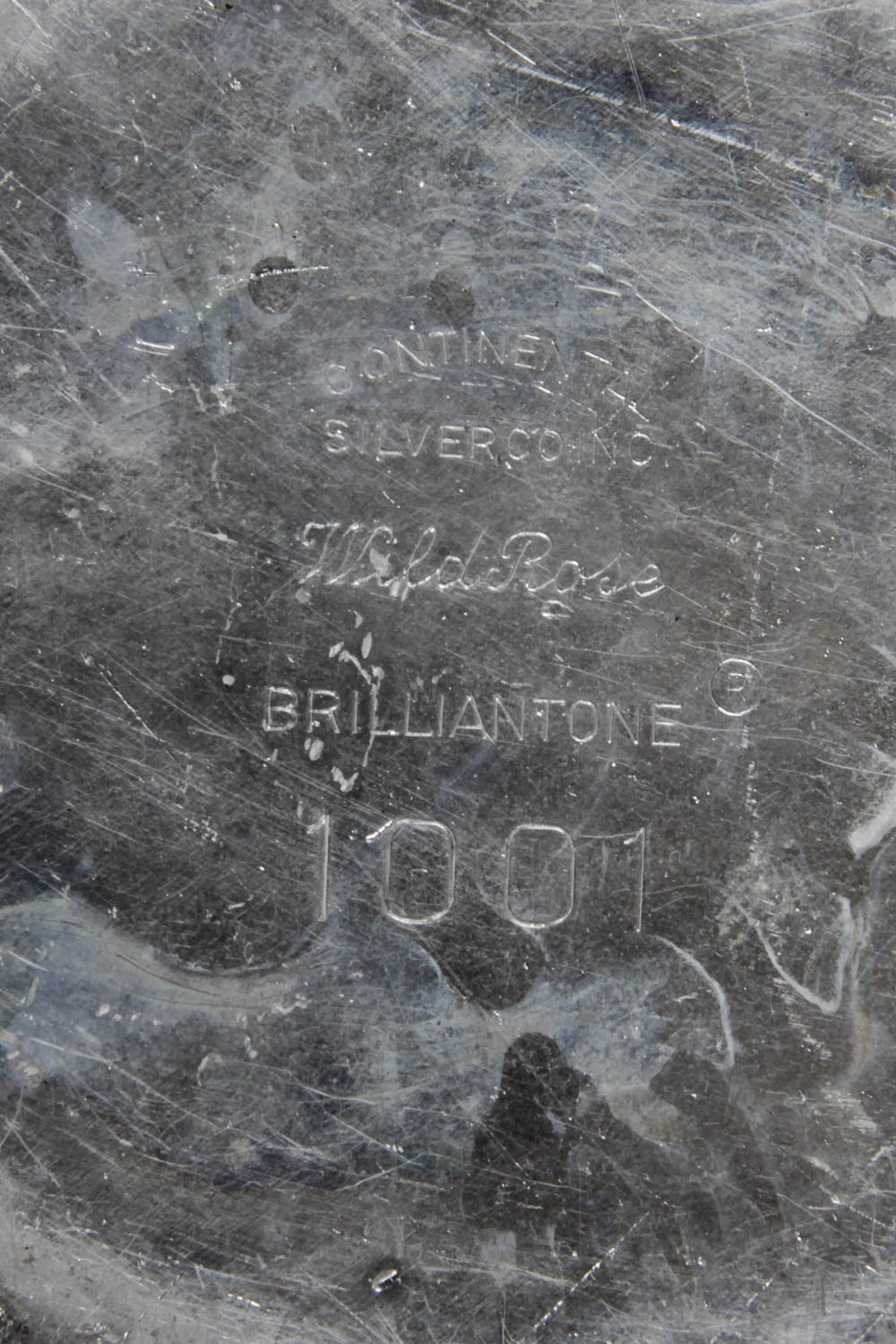 Continental Silver Company "Wild Rose" Pewter Coaster Set