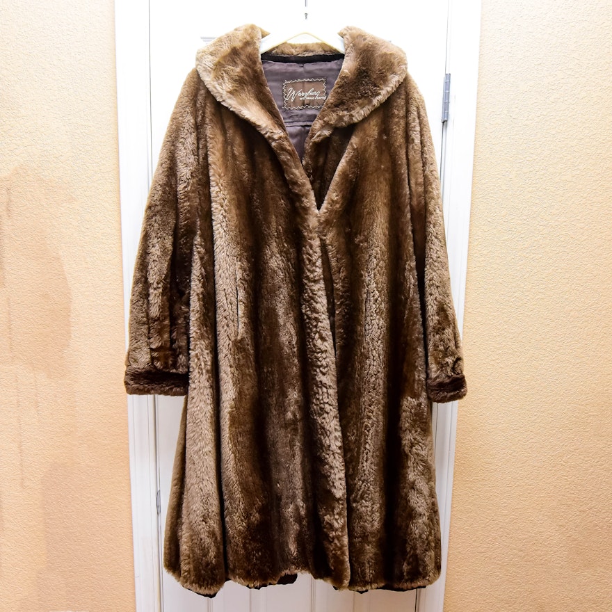 Full Length Faux Fur Coat